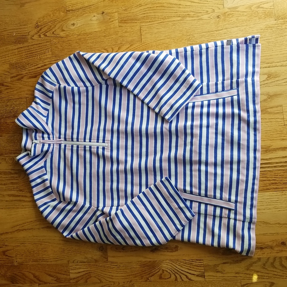 (XL) T by Talbots Striped Nautical Cottagecore Colorful Casual Soft Classic
